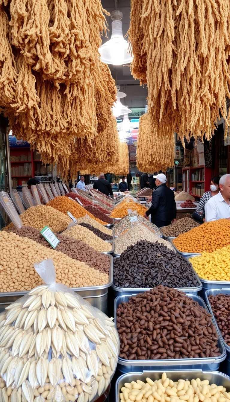 塔什干喬蘇集市 干食品的詩意陳列與風(fēng)味的延續(xù)